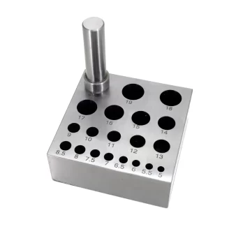 Jeweler's Round Bezel Forming Block - Ideal for Creating Consistent Bezels in Gold, Silver & Metal