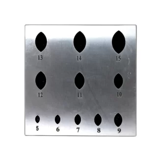 Jeweler's Eye Bezel Forming Block - Navette Bezel Die for Metalwork & Stone Settings
